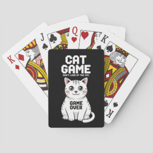 Katzenspiel Schauen Sie sich die Katze nicht über  Spielkarten