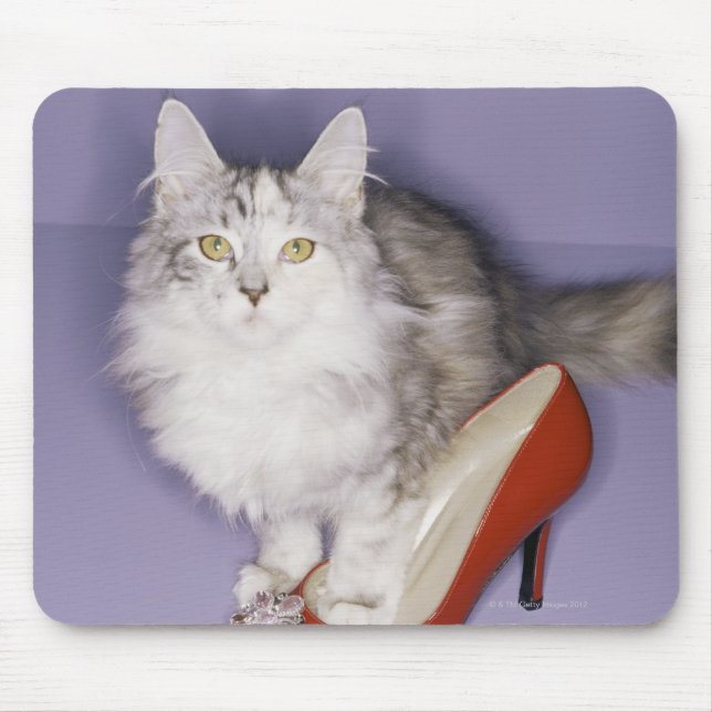 Katzensprung in die hohe Ferse Mousepad (Vorne)