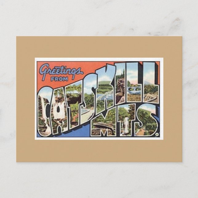 Katzensprung. Vintage Postkarte (Vorderseite)