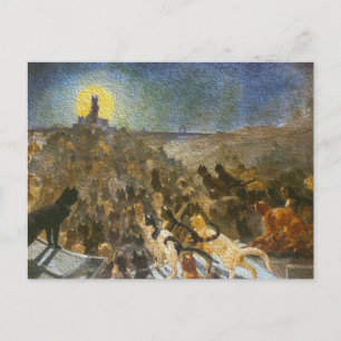 Katzenstadt Postkarte! Théophile Steinlen Vintage  Postkarte