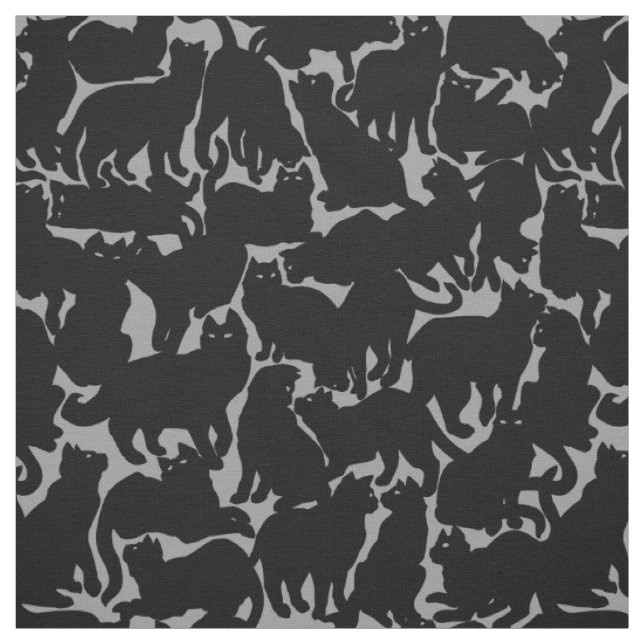 Katzenstoff Katzenliebhaber Kunstmuster Stoffe (Muster)