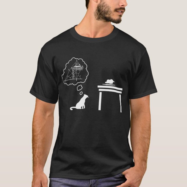 Katzensystem für Gleichungen - Geometrie-Geschenkg T-Shirt (Vorderseite)