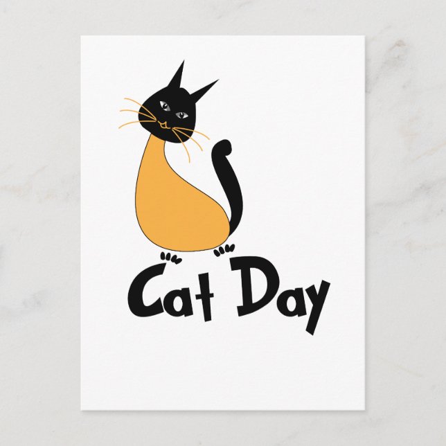 Katzentag  postkarte (Vorderseite)