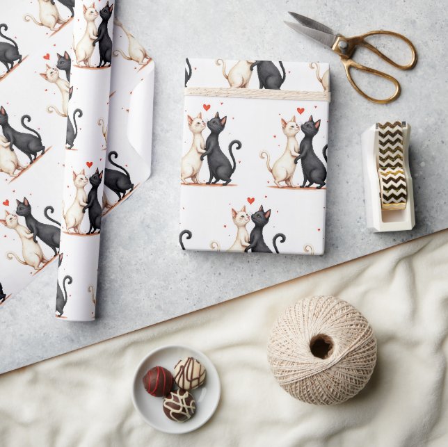 Katzentanz Geschenkpapier (Kunsthandwerk)