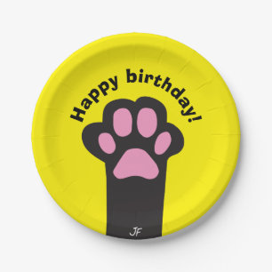 Katzentatze Pappteller