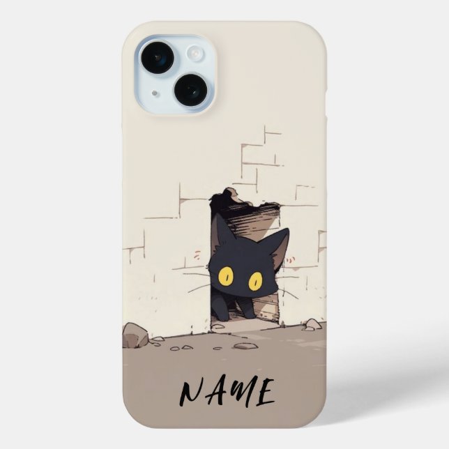 Katzentelefongehäuse nach dem Namen Ihres Haustier Case-Mate iPhone Hülle (Rückseite)