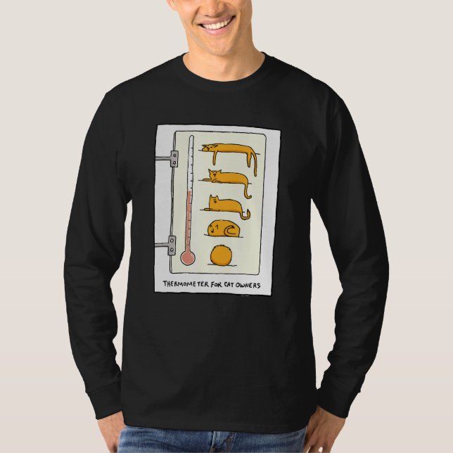 Katzenthermometer für und T T-Shirt (Vorderseite)