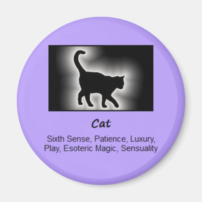 Katzentotem Tiergeist Bedeutung Magnet (Vorne)