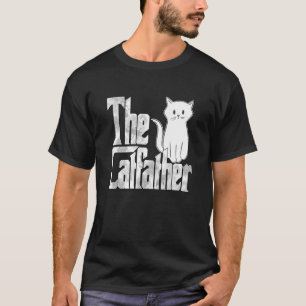 Katzenvater Der Katzenpate Cute Weiße Katze Vater T-Shirt