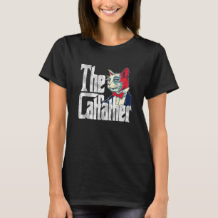 Katzenvater Der Katzenpate Verrückter Katzenvater  T-Shirt
