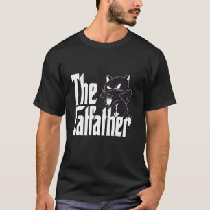 Katzenvater Der Katzenvater Kaffee Schwarzer Katze T-Shirt