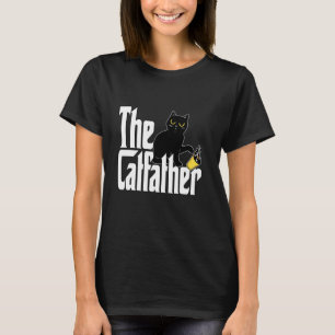 Katzenvater Der Katzenvater Süße schwarze Katzen V T-Shirt