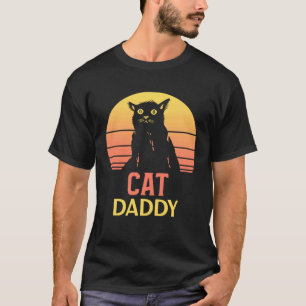 Katzenvater  Katzenpapa im Stil der Achtziger Jahr T-Shirt