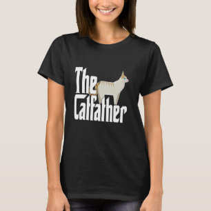 Katzenvater The Catfather Süße geometrische Katzen T-Shirt