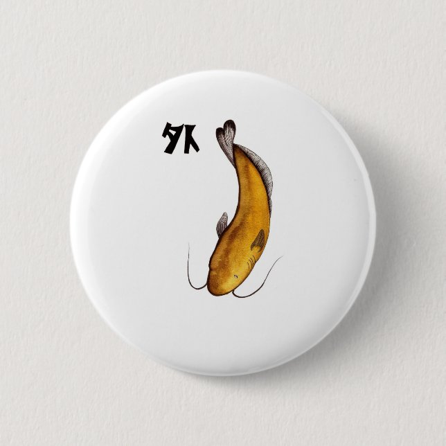 Katzenvogel Button (Vorderseite)