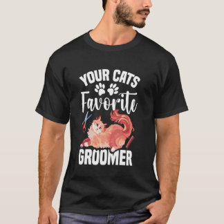 Katzenwäsche Favorisierter Katzengroomer Professio T-Shirt