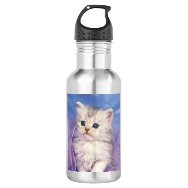 Katzenwasserflasche Edelstahlflasche (Vorderseite)