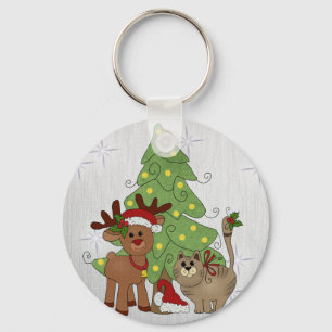 Katzenweihnachten Schlüsselanhänger