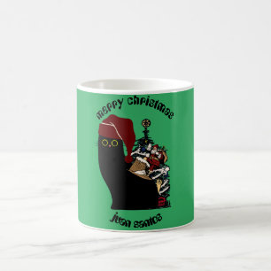 KatzenWeihnachtsgeschenke, personalisierter Name Kaffeetasse