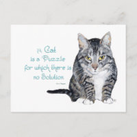 Katzenweisheit - Eine Katze ist ein Puzzle