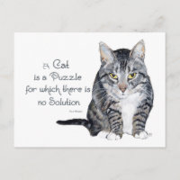 Katzenweisheit - Eine Katze ist ein Puzzle