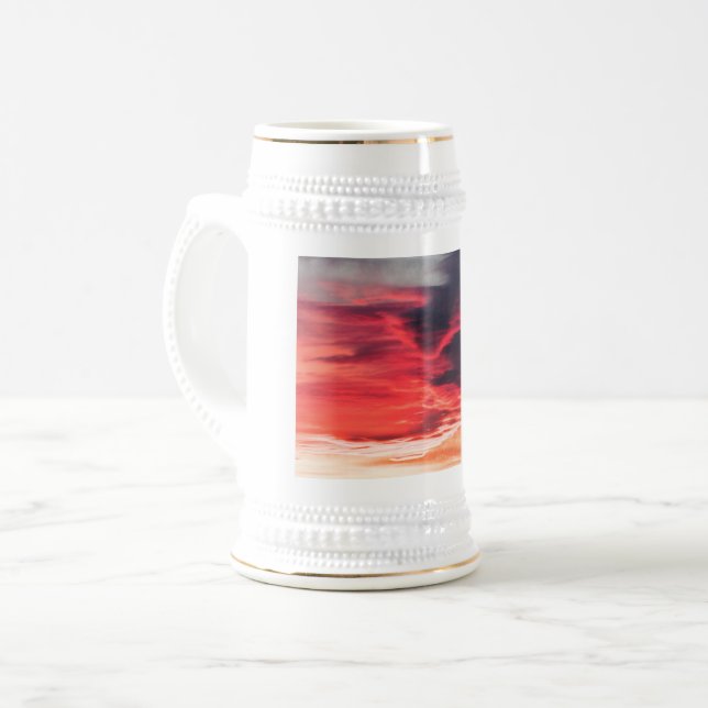 Katzenwelle Bierglas (Vorderseite Links)