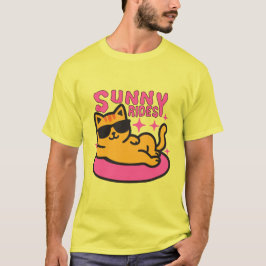 Katzenwelse Cartoon in sonnendurchfluteter Stimmun T-Shirt