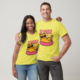 Katzenwelse Cartoon in sonnendurchfluteter Stimmun T-Shirt