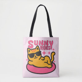 Katzenwelse Cartoon in sonnendurchfluteter Stimmun Tasche