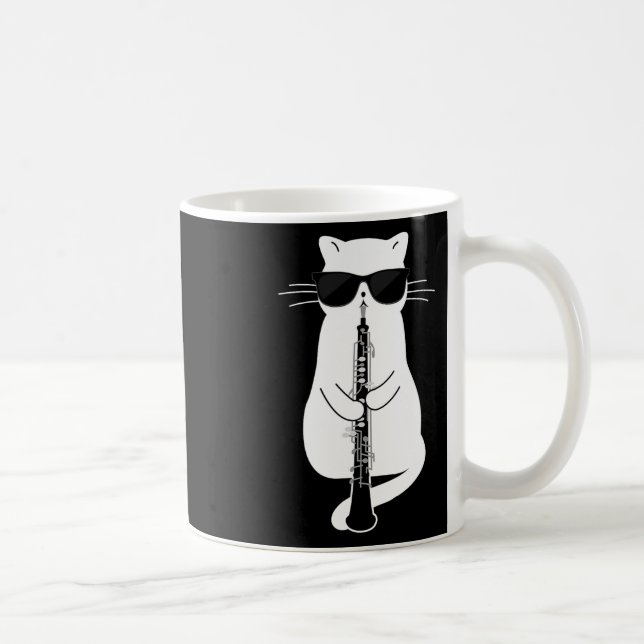 Katzenwelse Oboe spielen Kaffeetasse (Rechts)