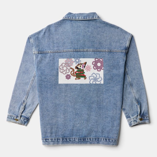 Katzenwinter  jeansjacke (Rückseite)