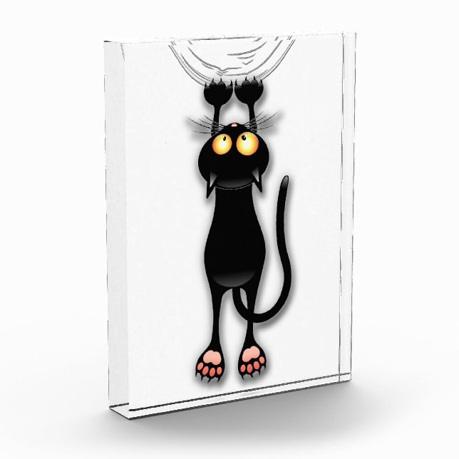 Katzenwitterungsstoff Fotoblock (Links)