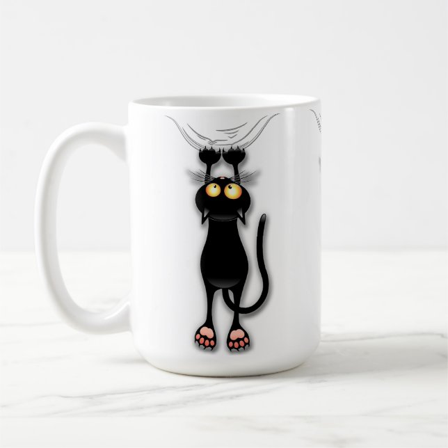 Katzenwitterungsstoff Kaffeetasse (Links)