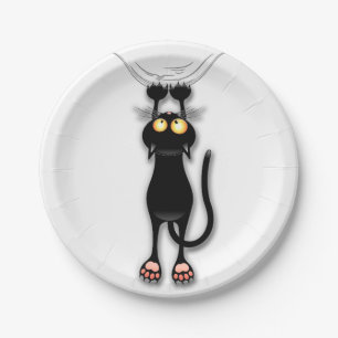 Katzenwitterungsstoff Pappteller