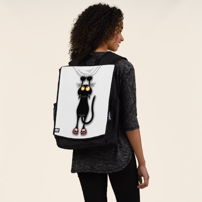 Katzenwitterungsstoff Rucksack (Ausgewaschen)