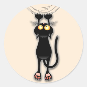 Katzenwitterungsstoff Runder Aufkleber