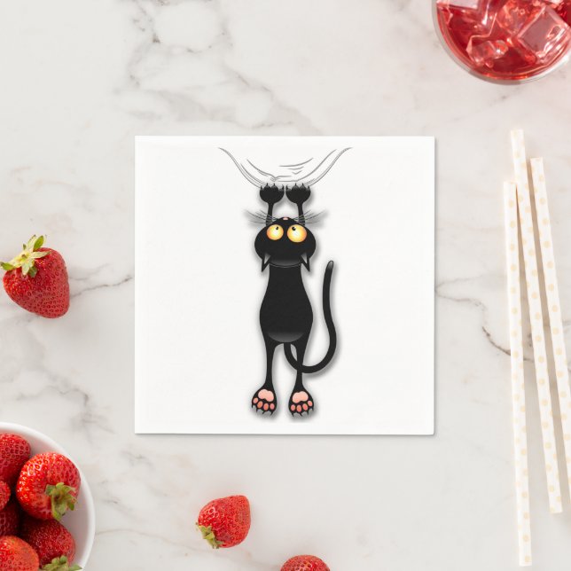 Katzenwitterungsstoff Serviette (Beispiel)