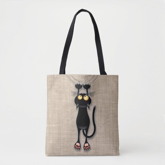 Katzenwitterungsstoff Tasche (Vorderseite)