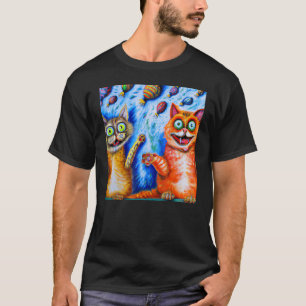 Katzenwitz zwei Kätzchen Meme T-Shirt