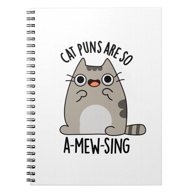 Katzenwitze sind so a-mew-sing lustige Tierwitze Notizblock (Vorderseite)