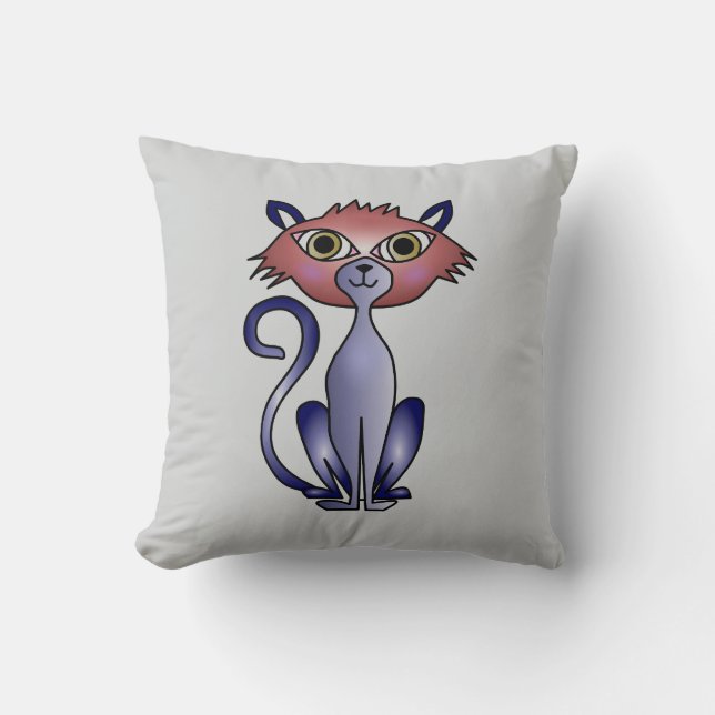 Katzenwurfpilz - Crazy Cat Themed Gift Kissen (Vorderseite)