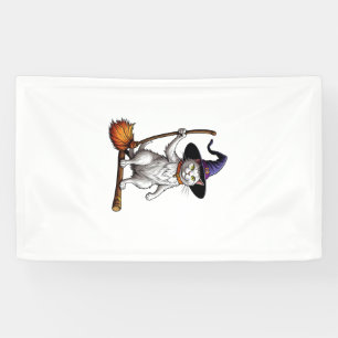 Katzenzauberer Halloween Hexe Mystische Katzenlieb Banner
