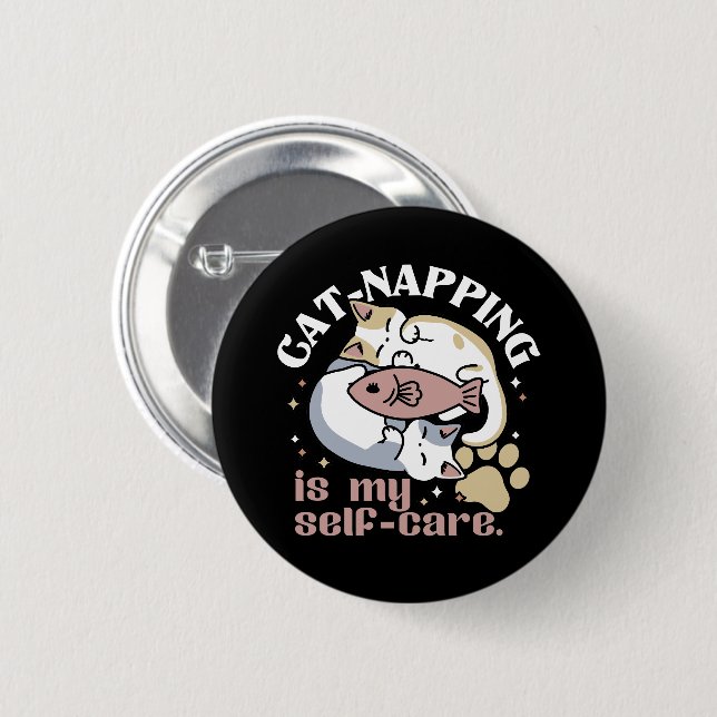 Katzenzuklopfen ist mein Niedliches Katzenangebot  Button (Vorne & Hinten)