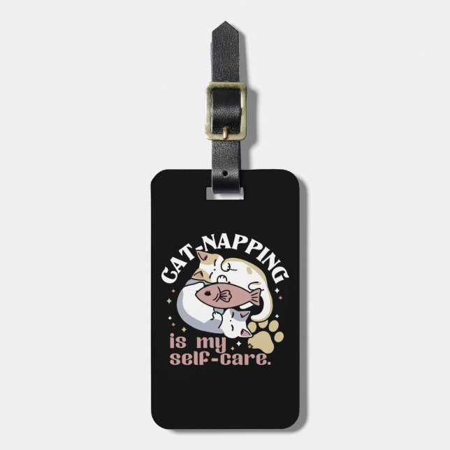 Katzenzuklopfen ist mein Niedliches Katzenangebot  Gepäckanhänger (Vorderseite vertikal)