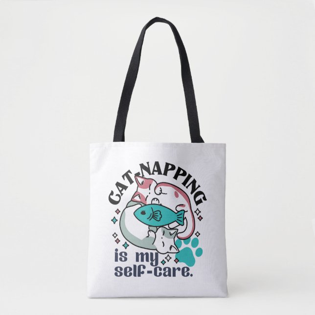 Katzenzupfen ist meine Selbstversorgung: Niedliche Tasche (Vorderseite)