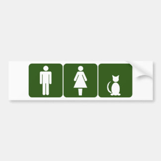 KatzeRestroom Autoaufkleber