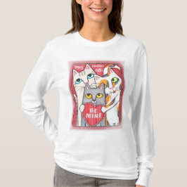 Katzevalentine-Damen-T - ShirtHoodie T-Shirt