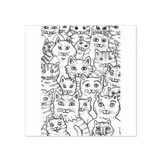 KATZGALORE SIND PRAKTIKER, FUNNY FELINE KITTENS GUMMISTEMPEL