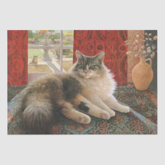 KATZGEWEBPAPIER SEIDENPAPIER (Vorderseite)