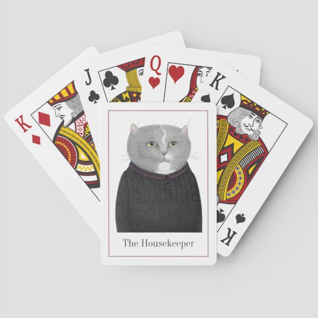 KATZKARTEN VON HOUSEKEEPER + Text Spielkarten (Rückseite)